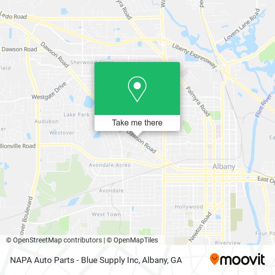 Mapa de NAPA Auto Parts - Blue Supply Inc