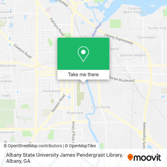 Mapa de Albany State University James Pendergrast Library