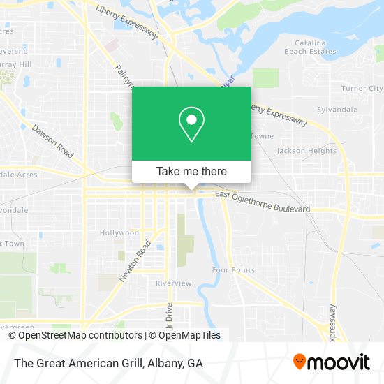 The Great American Grill map