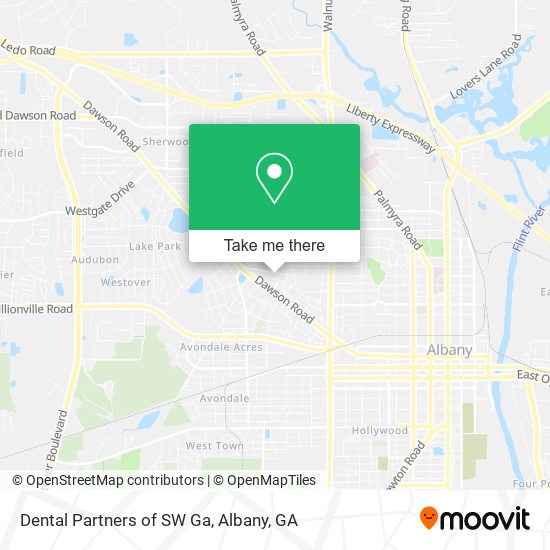 Dental Partners of SW Ga map