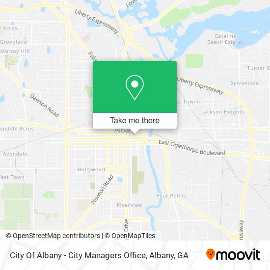 Mapa de City Of Albany - City Managers Office