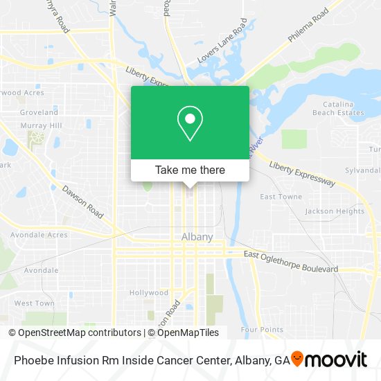 Mapa de Phoebe Infusion Rm Inside Cancer Center
