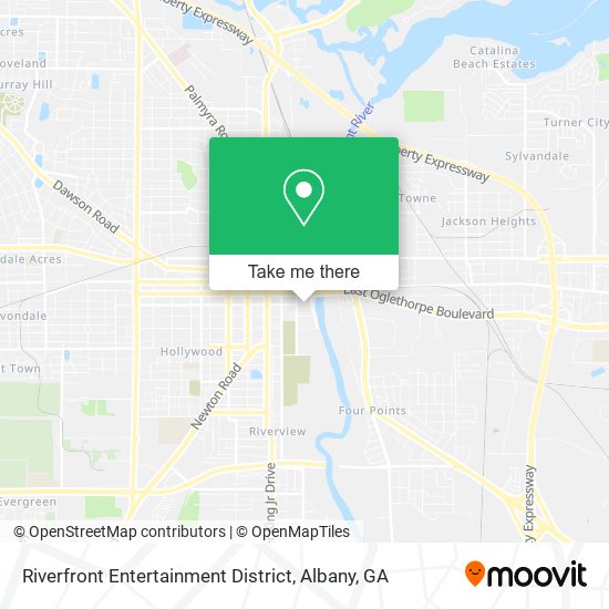 Mapa de Riverfront Entertainment District