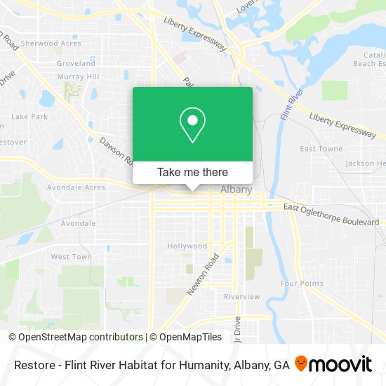 Mapa de Restore - Flint River Habitat for Humanity