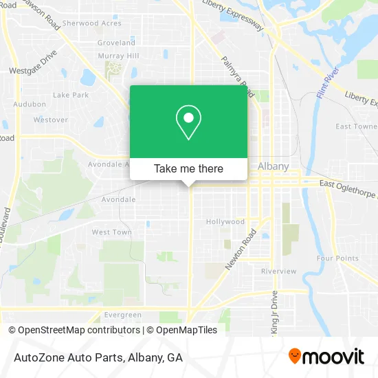 AutoZone Auto Parts map