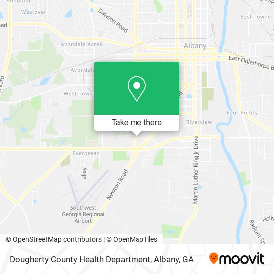 Mapa de Dougherty County Health Department