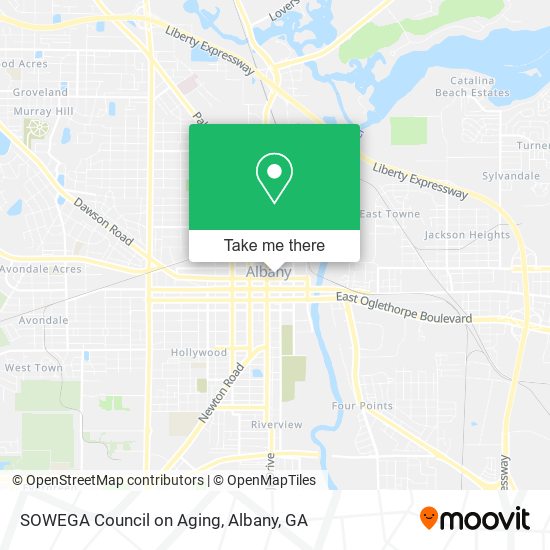 SOWEGA Council on Aging map