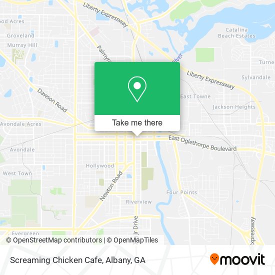 Screaming Chicken Cafe map