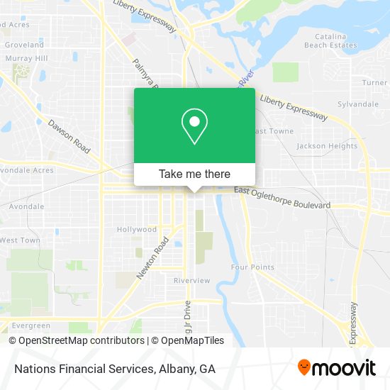 Nations Financial Services map
