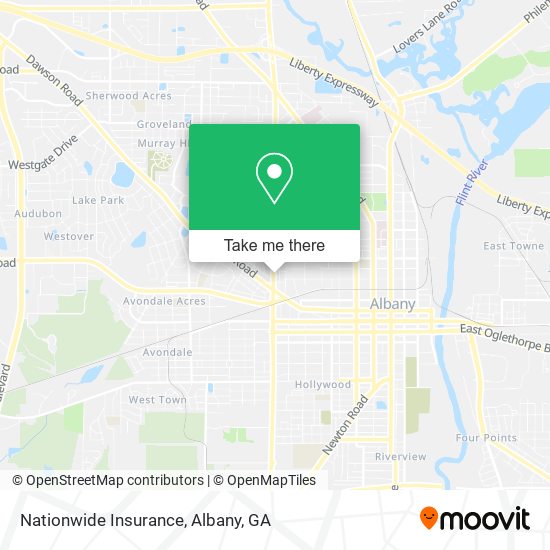 Mapa de Nationwide Insurance