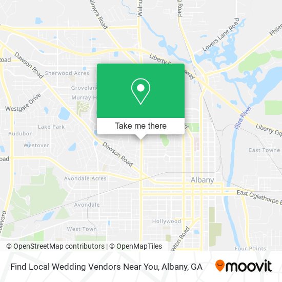 Mapa de Find Local Wedding Vendors Near You