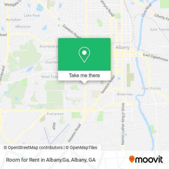 Room for Rent in Albany,Ga map