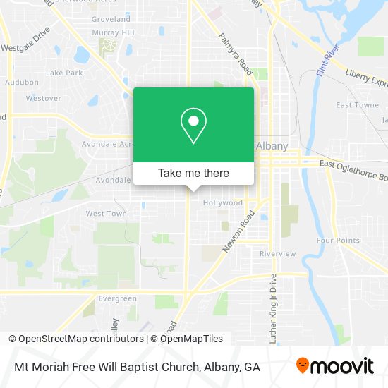 Mapa de Mt Moriah Free Will Baptist Church