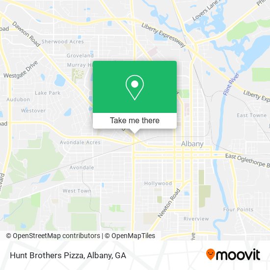 Mapa de Hunt Brothers Pizza