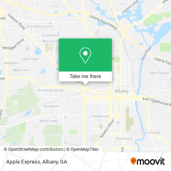 Mapa de Apple Express