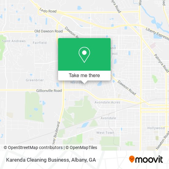 Karenda Cleaning Business map
