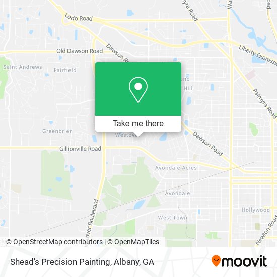 Shead's Precision Painting map