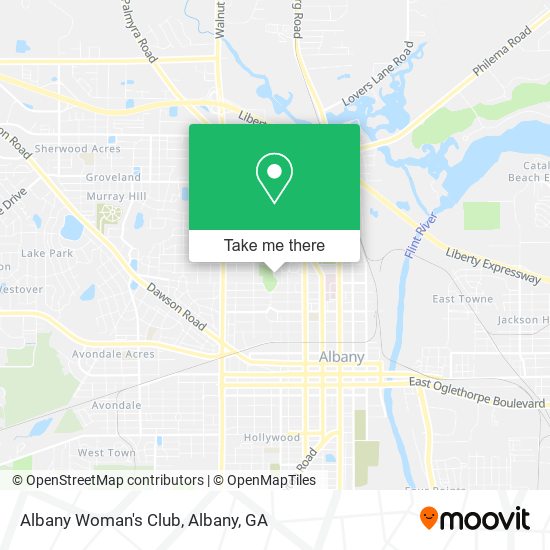 Albany Woman's Club map