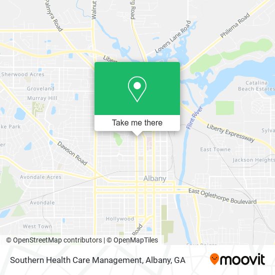 Southern Health Care Management map