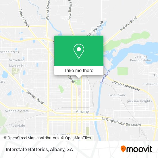 Interstate Batteries map