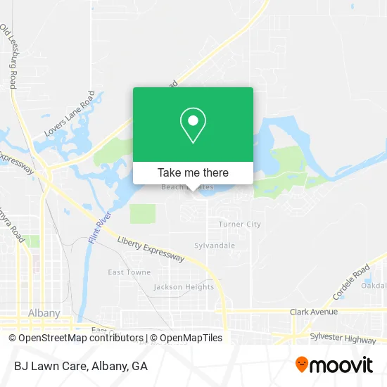 Mapa de BJ Lawn Care