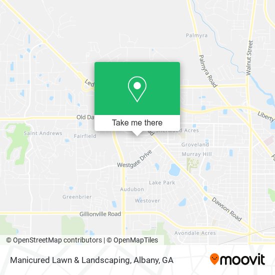 Manicured Lawn & Landscaping map