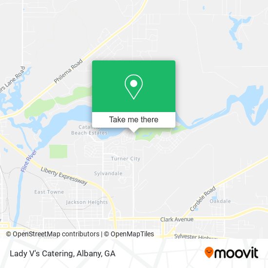 Lady V's Catering map