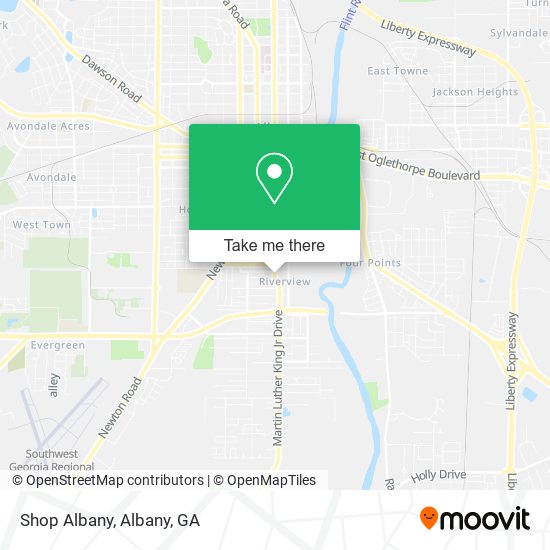 Shop Albany map