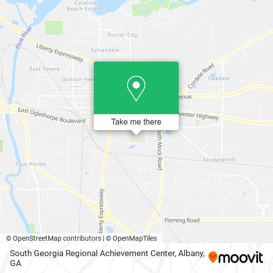 South Georgia Regional Achievement Center map