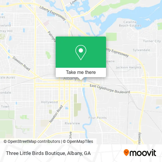 Mapa de Three Little Birds Boutique