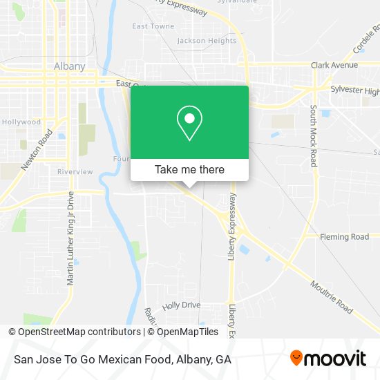 San Jose To Go Mexican Food map