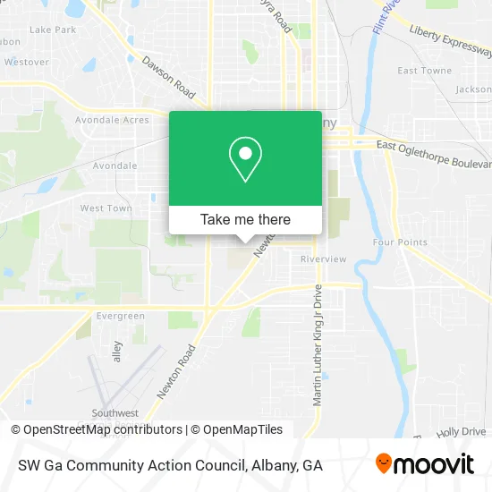 SW Ga Community Action Council map