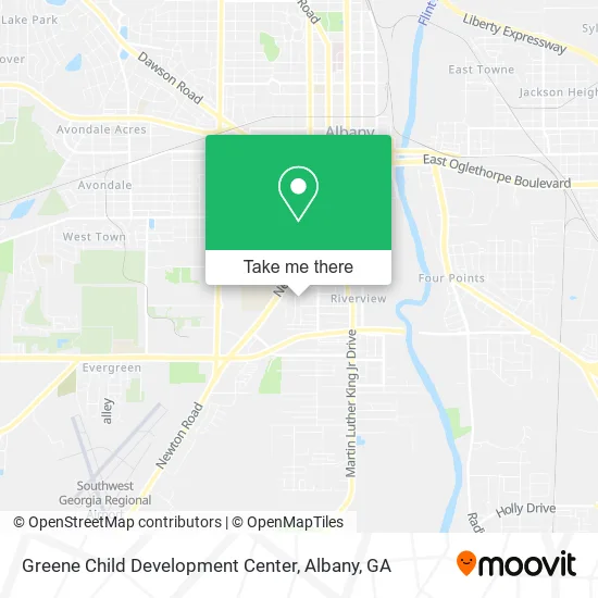 Greene Child Development Center map