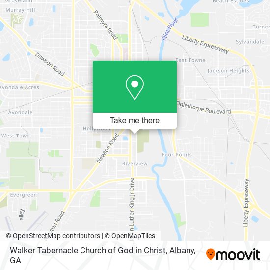 Mapa de Walker Tabernacle Church of God in Christ