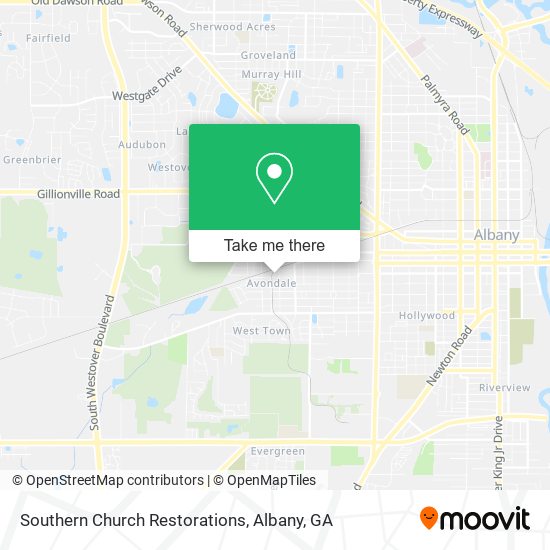 Southern Church Restorations map