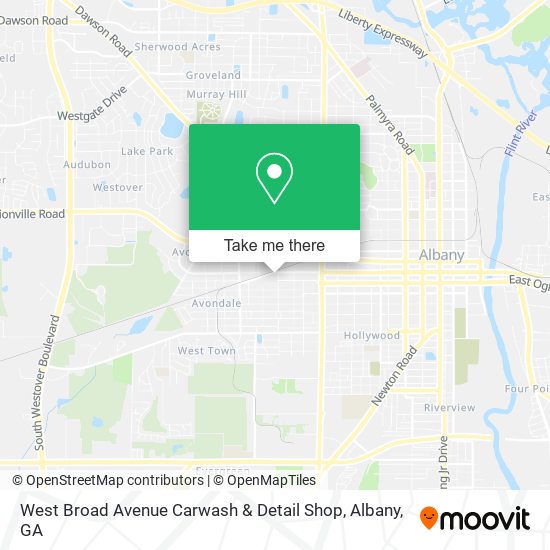 Mapa de West Broad Avenue Carwash & Detail Shop