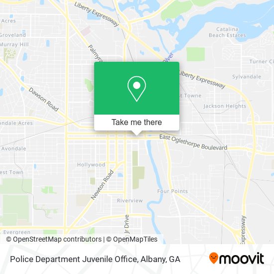 Police Department Juvenile Office map