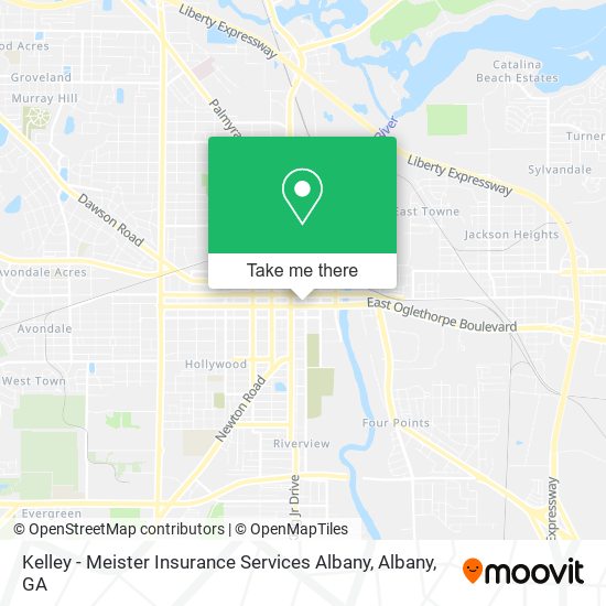 Kelley - Meister Insurance Services Albany map