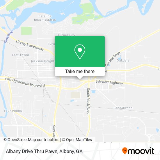 Mapa de Albany Drive Thru Pawn