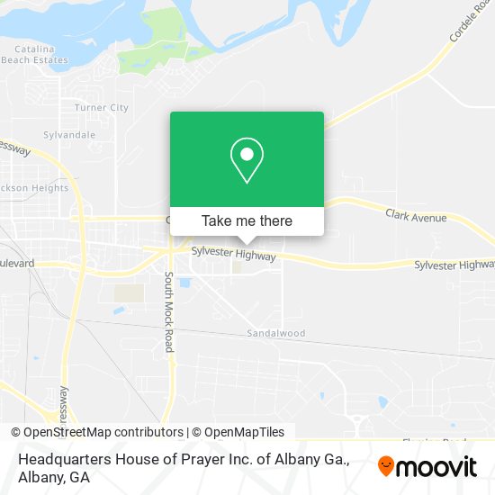 Headquarters House of Prayer Inc. of Albany Ga. map