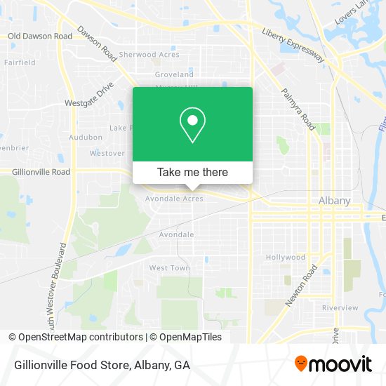 Gillionville Food Store map