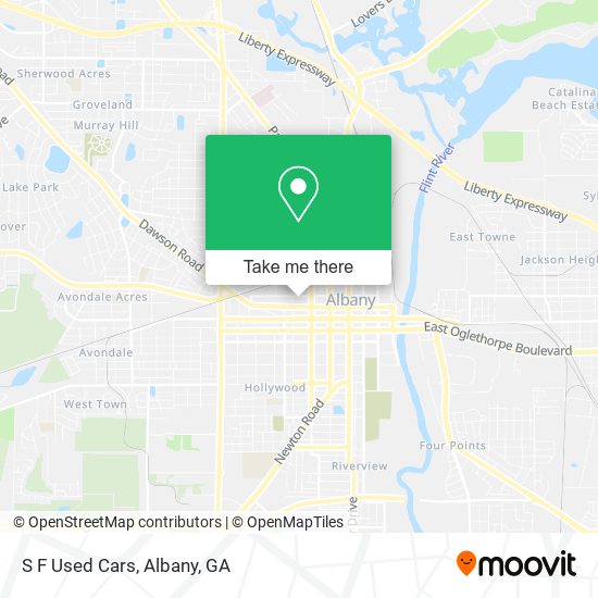 S F Used Cars map