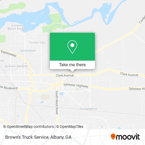 Brown's Truck Service map