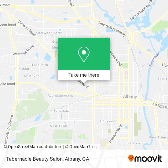 Mapa de Tabernacle Beauty Salon