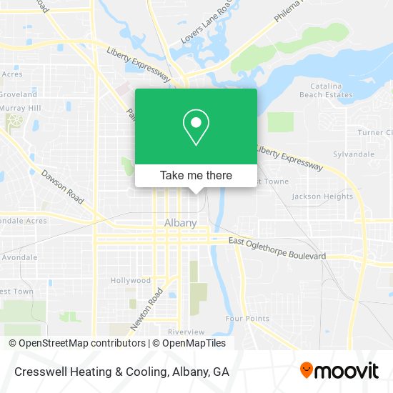 Cresswell Heating & Cooling map