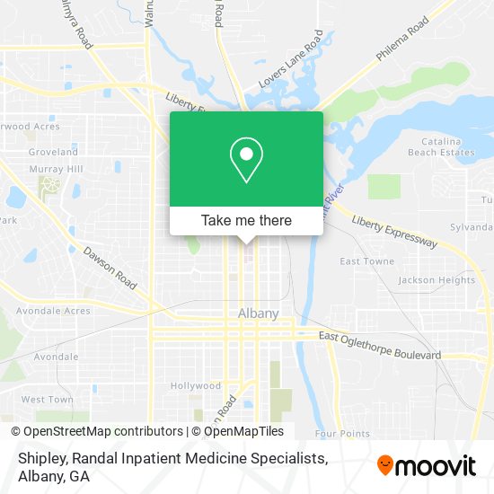 Mapa de Shipley, Randal Inpatient Medicine Specialists