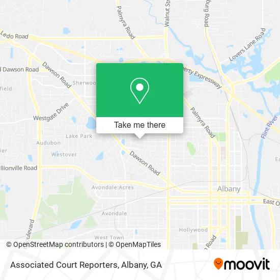 Associated Court Reporters map