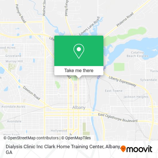 Mapa de Dialysis Clinic Inc Clark Home Training Center