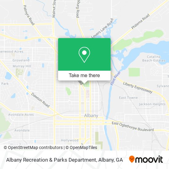 Mapa de Albany Recreation & Parks Department