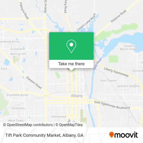 Mapa de Tift Park Community Market